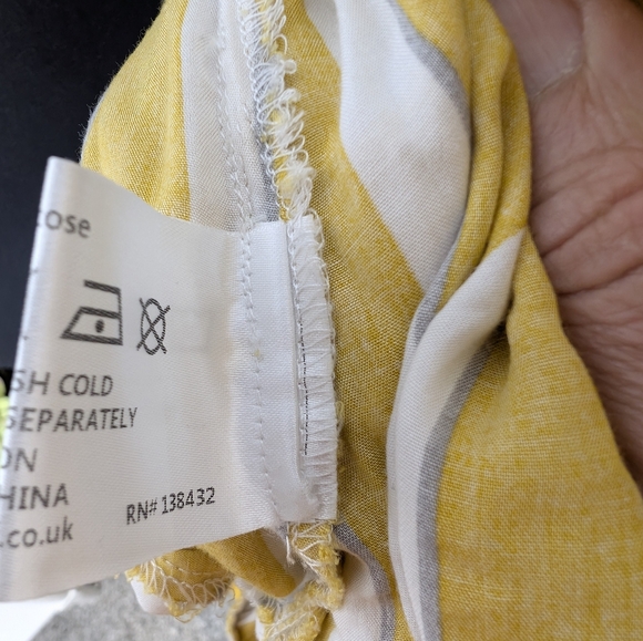 💘 Modcloth x Collectif London Jumpsuit Sz XL Yellow Set Sail Wide Leg Striped - Picture 4 of 6